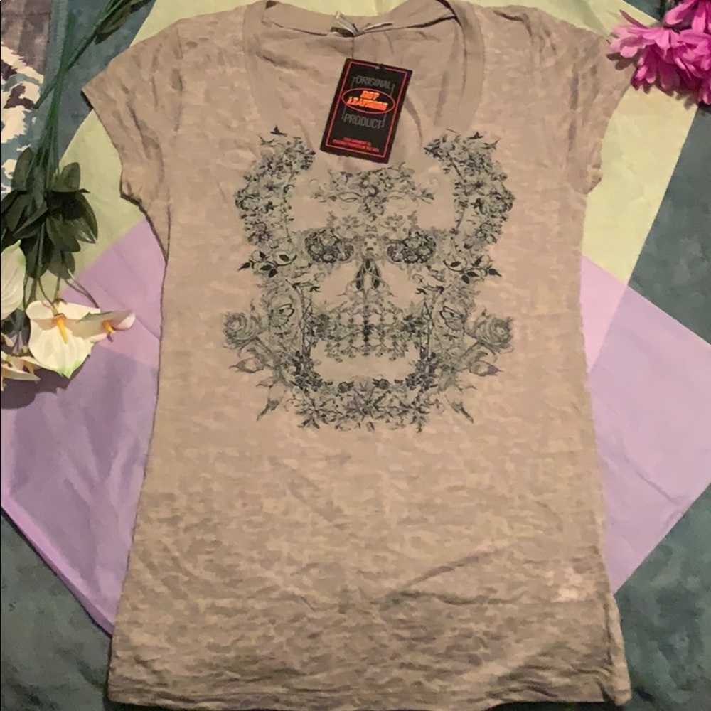 Hit Leathers skull t-shirt